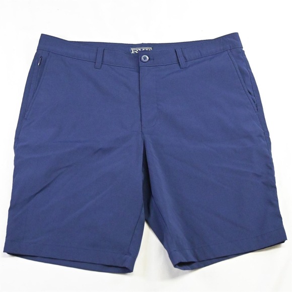 Rye by Hawker Rye 36 x 10" Navy Blue Active Flex Golf Chino Shorts - Picture 1 of 7